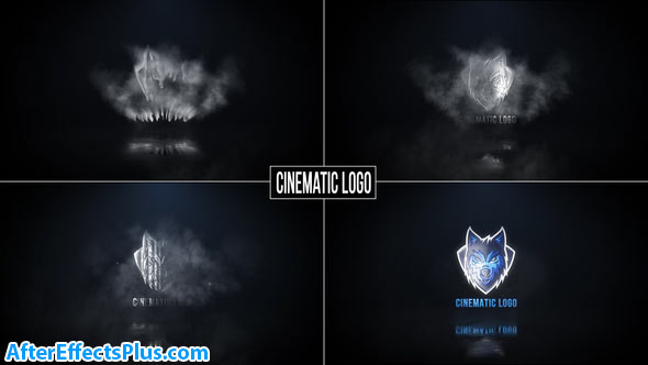 پروژه افتر افکت نمایش لوگو از میان ابر - Cinematic logo reveal