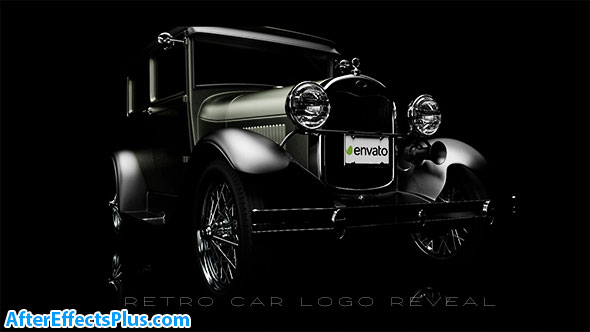پروژه افتر افکت نمایش لوگو ماشین قدیمی - Retro Car Logo Reveal