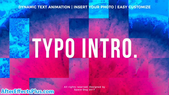 پروژه افتر افکت اینترو اینفوگرافی - Typo Intro
