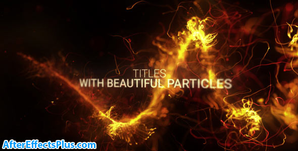 پروژه افترافکت تریلر متن با افکت پارتیکل - Abstract Particles Titles Trailer