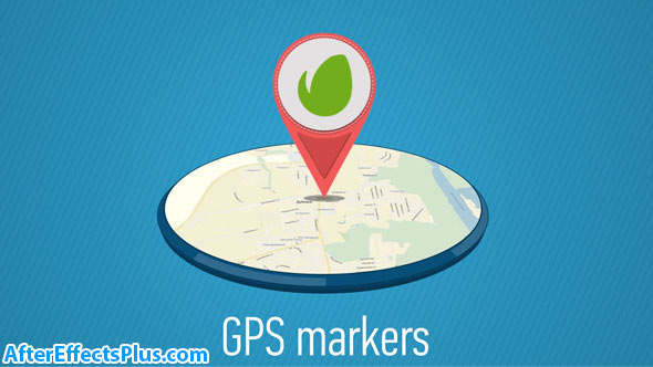 پروژه افتر افکت نشانگر نقشه جی پی اس - GPS Markers Map