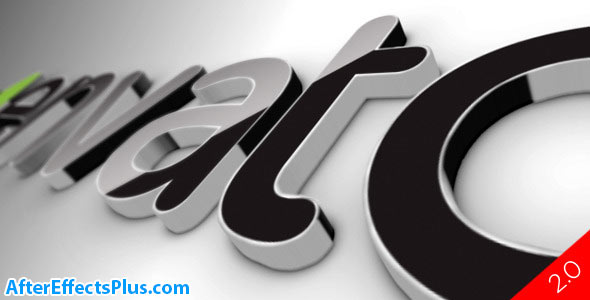 پروژه افتر افکت لوگو سه بعدی سیاه - Black Classic 3D Logo