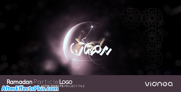 پروژه افتر افکت نمایش لوگو ماه رمضان - Videohive Ramadan Particle Logo