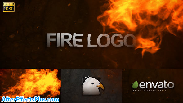 پروژه افتر افکت لوگو با افکت آتش - Videohive Fire Logo