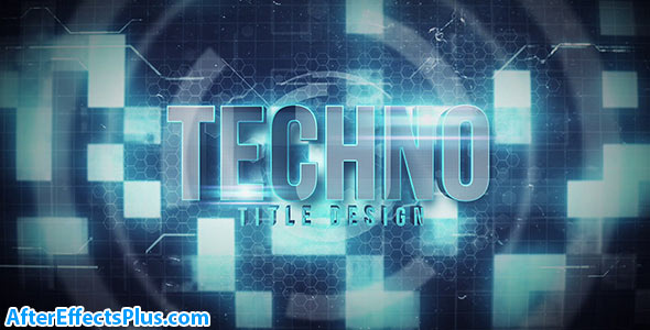 پروژه افتر افکت نمایش متن و لوگو تکنولوژی چند منظوره - Techno Title