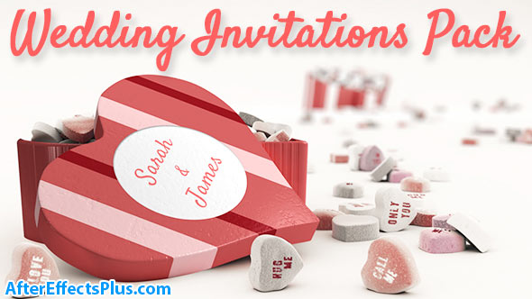 پروژه افتر افکت دعوت نامه عروسی - Videohive Wedding Invitations Pack