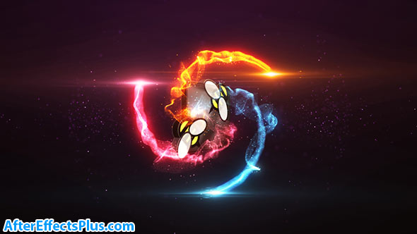 پروژه افتر افکت نمایش لوگو با افکت شلیک آتش - Particle Burst Logo Reveal