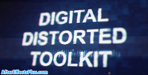 پروژه افتر افکت ابزار پارازیت و نویز دیجیتال - Videohive Digital Distorted Toolkit