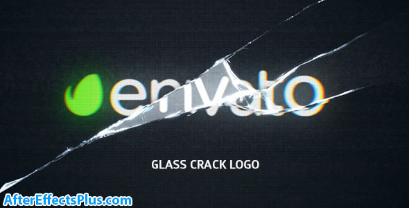 پروژه افتر افکت نمایش لوگو با شکستن صفحه نمایش - Glass Crack Logo