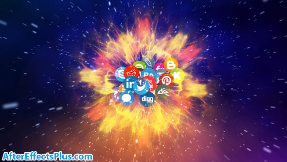 پروژه افتر افکت نمایش لوگو شبکه ارتباطی و اجتماعی - Network Logo Reveal