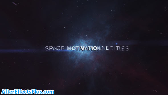 پروژه افتر افکت نمایش متن در فضا و کهکشان - Space Motivational Titles