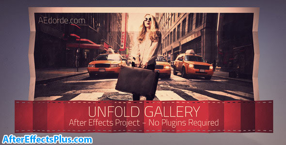 پروژه افتر افکت گالری عکس تا شده - Unfold Gallery