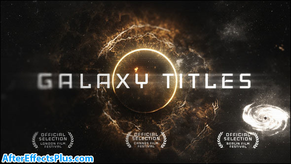 پروژه افتر افکت نمایش متن در کهکشان - Videohive Epic Galaxy Titles