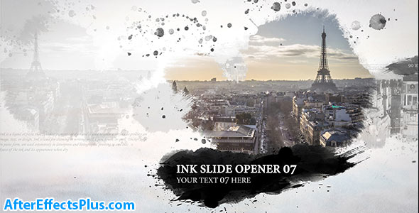 پروژه افتر افکت اینترو و اسلایدشو جوهری - Ink Slide Opener