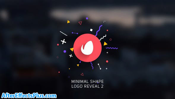 پروژه افتر افکت نمایش لوگو مینیمال با شکل هندسی - Minimal Shape Logo Reveal 2
