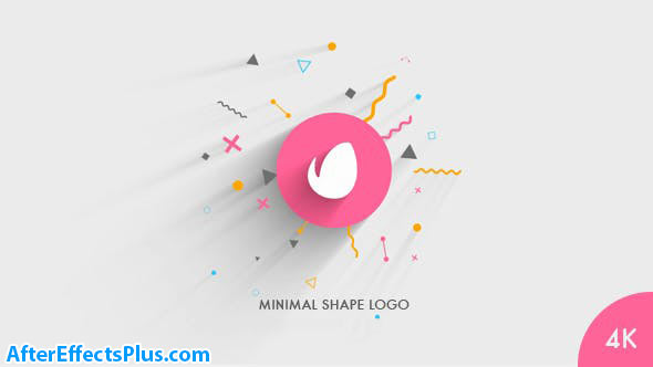 پروژه افتر افکت نمایش لوگو فلت و مینیمال - Minimal Shape Logo Reveal