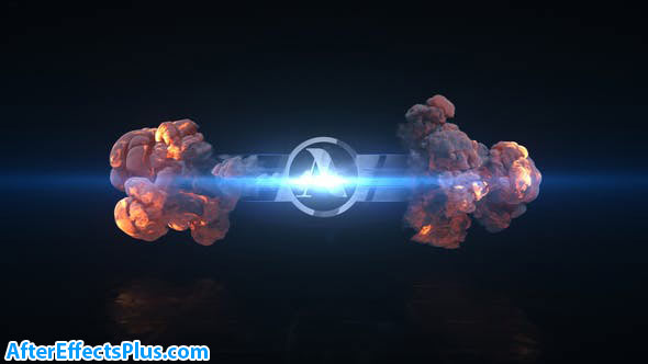 پروژه افتر افکت نمایش لوگو انفجار کوتاه - Short Explosion Logo