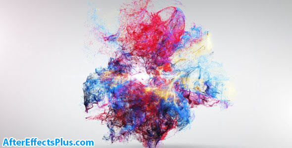 پروژه افتر افکت نمایش لوگو انفجار رنگ - Colorful Explosion Logo Reveal