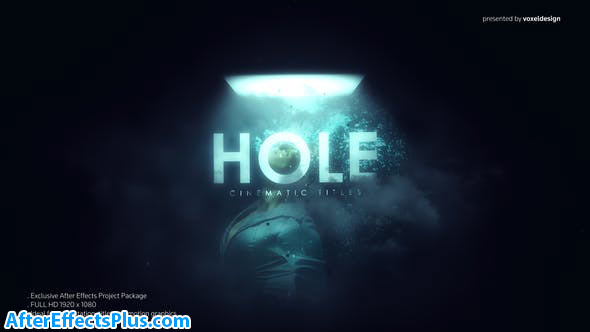 پروژه افتر افکت نمایش عکس و متن سینمایی - HOLE Cinematic Titles
