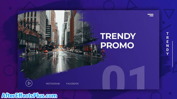 پروژه افتر افکت اینترو و تیزر تبلیغاتی مدرن - Trendy Modern Promo