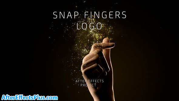 پروژه افتر افکت نمایش لوگو با بشکن زدن - Snap Fingers Logo