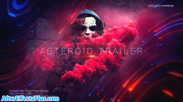 پروژه افتر افکت تریلر و اسلایدشو با افکت سیارک - Asteroid Cinematic Trailer