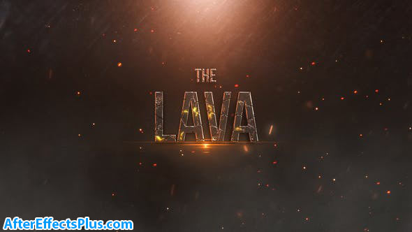 پروژه افتر افکت متن تریلر با افکت گدازه آتشفشان - Lava Trailer Titles