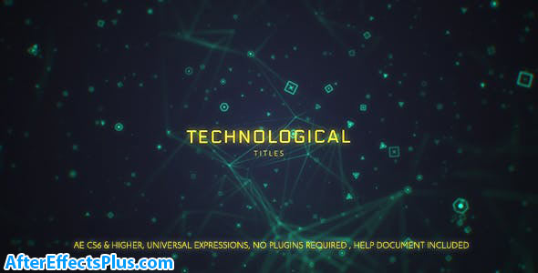 پروژه افتر افکت نمایش عنوان با موضوع تکنولوژی - Technological Titles