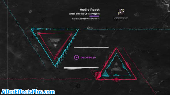 پروژه افتر افکت موزیک پلیر و اکولایزر - Audio React Music Visualizer