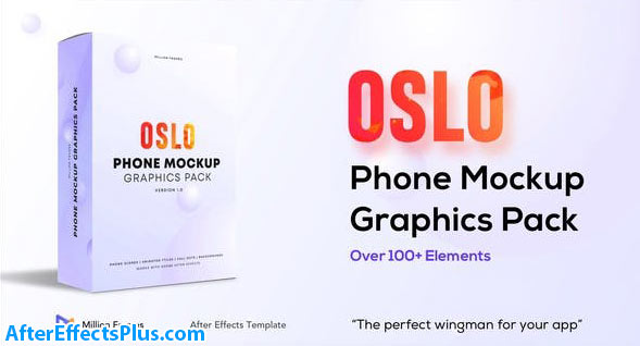 پروژه افتر افکت پکیج گرافیکی موکاپ موبایل - Phone Mockup Graphics Pack