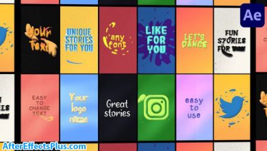 پروژه افتر افکت استوری متنی اینستاگرام - Instagram Text Stories